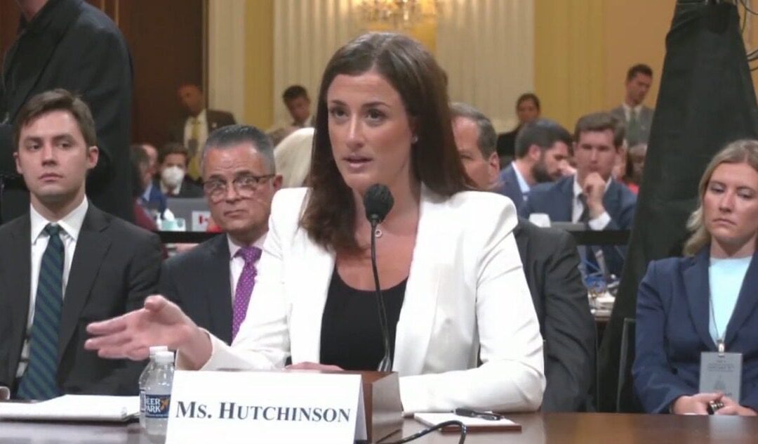 Jan. 6 Witness Cassidy ‘Smollett’ Hutchinson Claims Trump Broke Dishes, Flipped Tablecloths ‘Several Times’ (VIDEO)