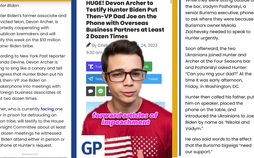 Victor Reacts: It’s Time to IMPEACH Joe Biden! Devon Archer Set to Testify That Hunter Had Joe Biden Join His Business Calls Two Dozen Times! (VIDEO)