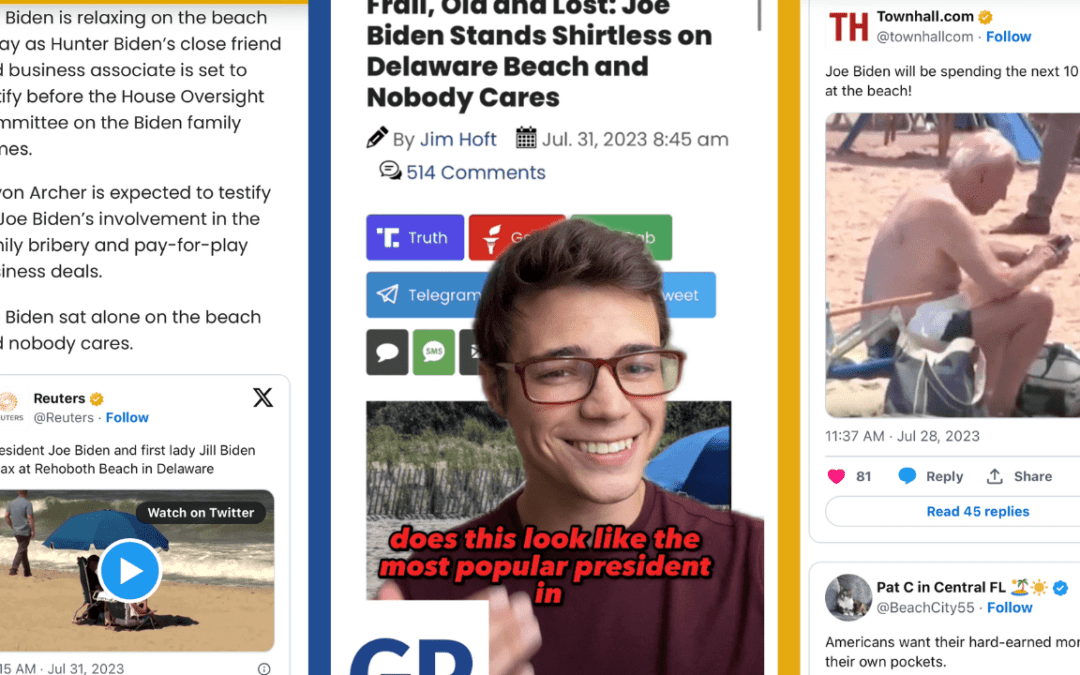 Victor Reacts: Most Popular President Ever? No One Cares About Joe Biden at the Beach! (VIDEO)