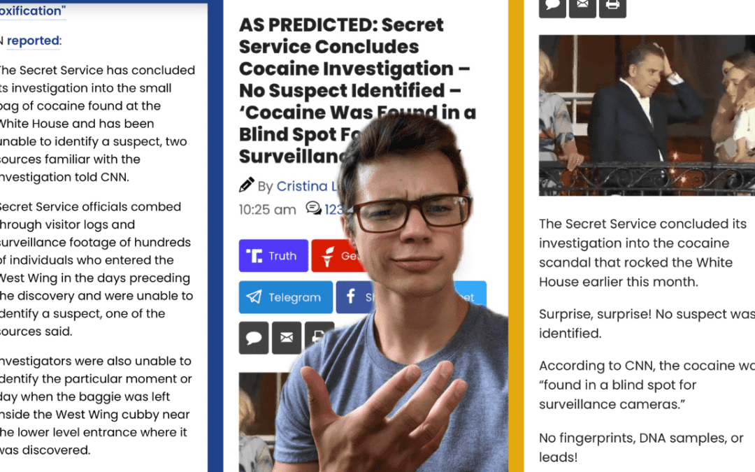 Victor Reacts: Shocker! No Cameras Where Cocaine Was Found – Secret Service Concludes Investigation With NO Suspect (VIDEO)