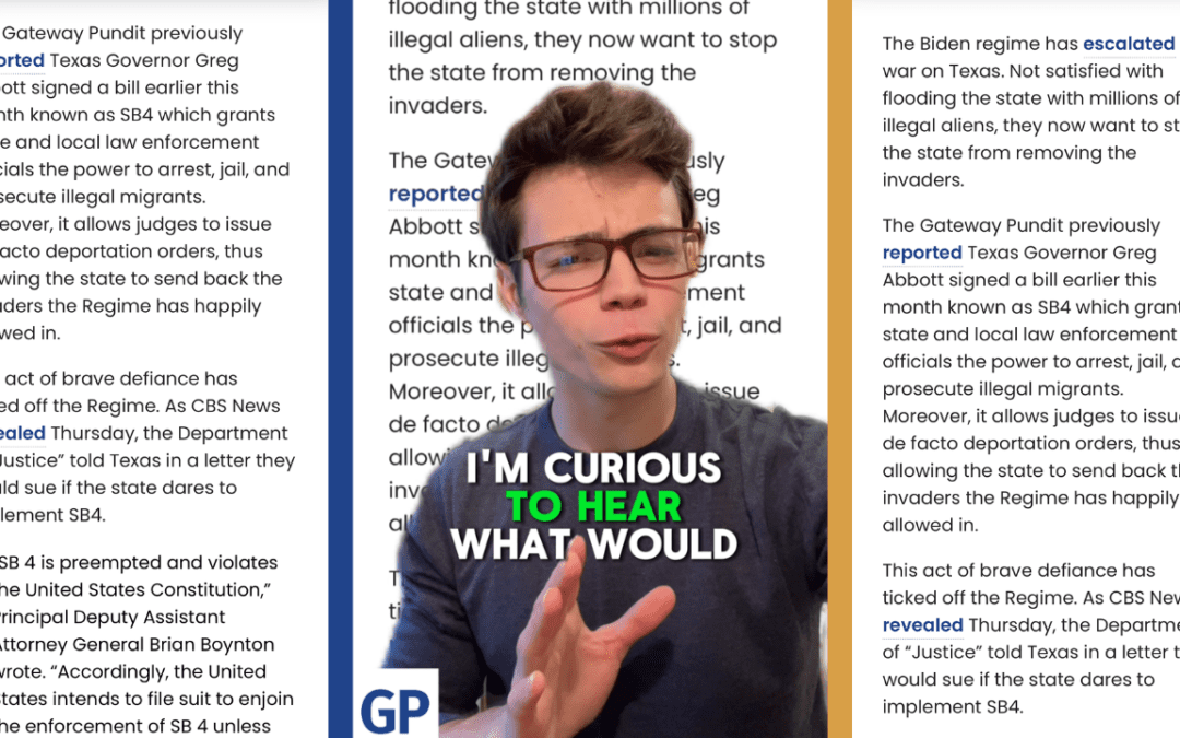 Victor Reacts: Biden Proves He Wants Open Border Madness – Threatens to Sue Texas (VIDEO)