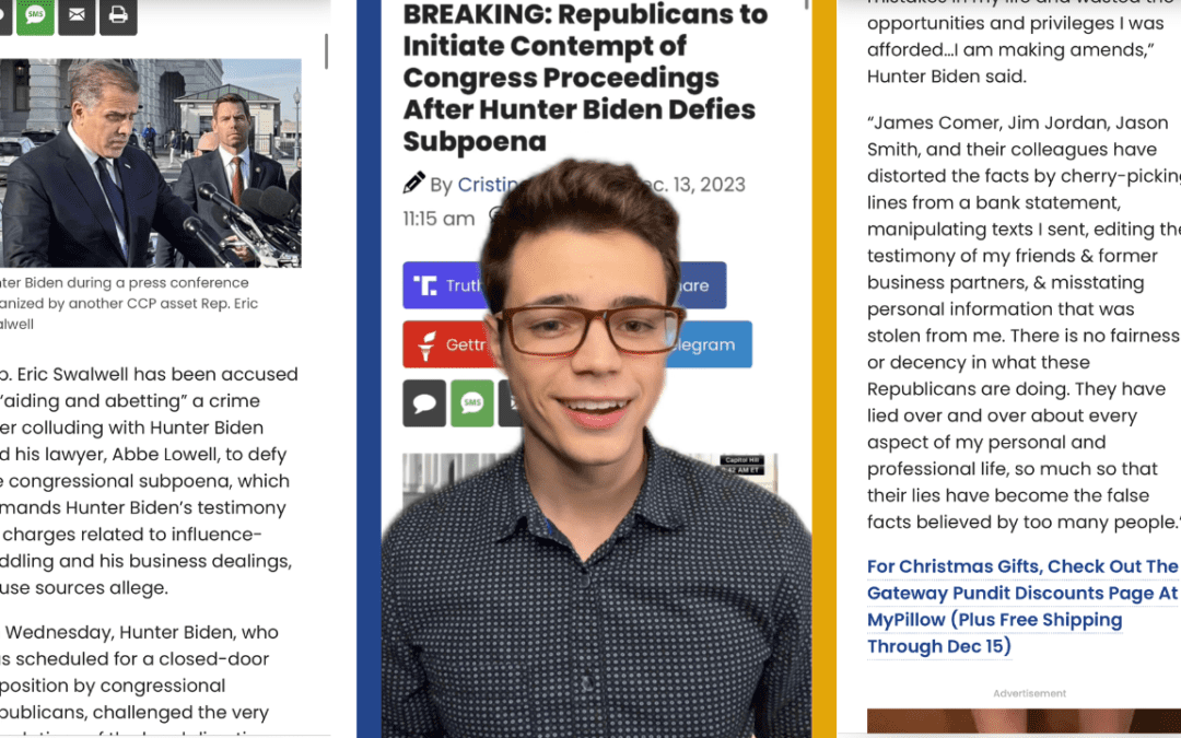 Victor Reacts: Contempt of Congress! Hunter Biden Defies Subpoena with Help From Swalwell (VIDEO)