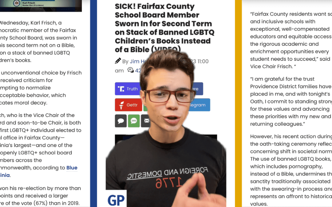Victor Reacts: Disgusting New Trend — Another School Board Official Sworn In on LGBTQ Books, Not the Bible (VIDEO)
