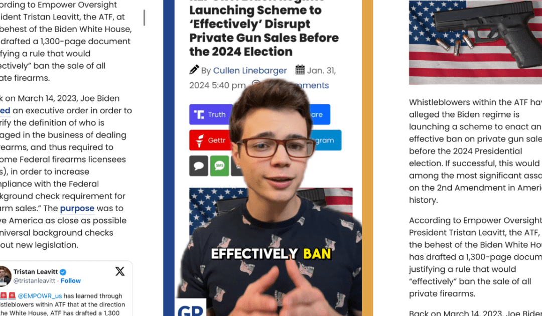 Victor Reacts: Biden Regime Schemes to Ban the Private Sale of Firearms (VIDEO)