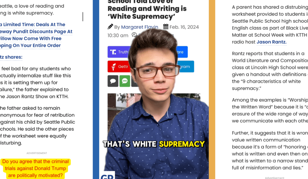 Victor Reacts: Everything Is White Supremacy, Even Reading? (VIDEO)