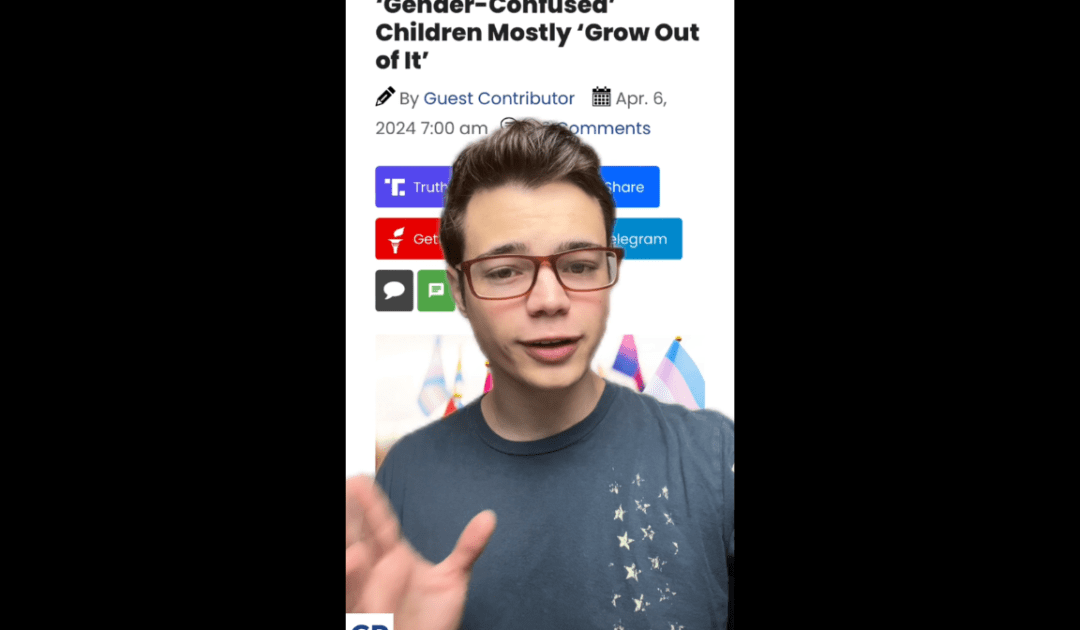 Victor Reacts: It’s Just a Phase – Study Confirms Kids Grow Out of Gender Confusion (VIDEO)