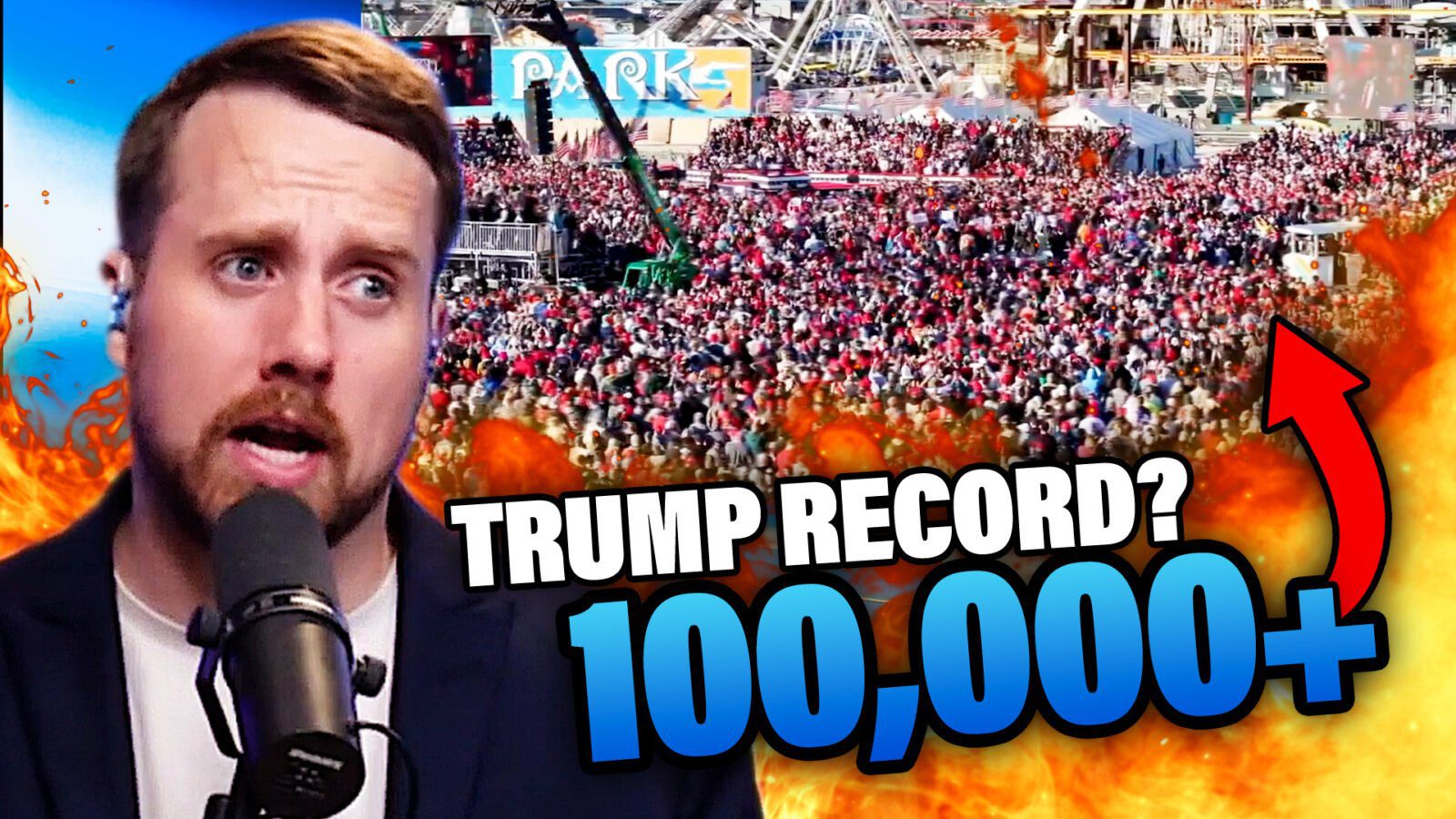 MUST SEE: BIGGEST TRUMP RALLY EVER?! 100K+ Attendees Pack NJ Event ...