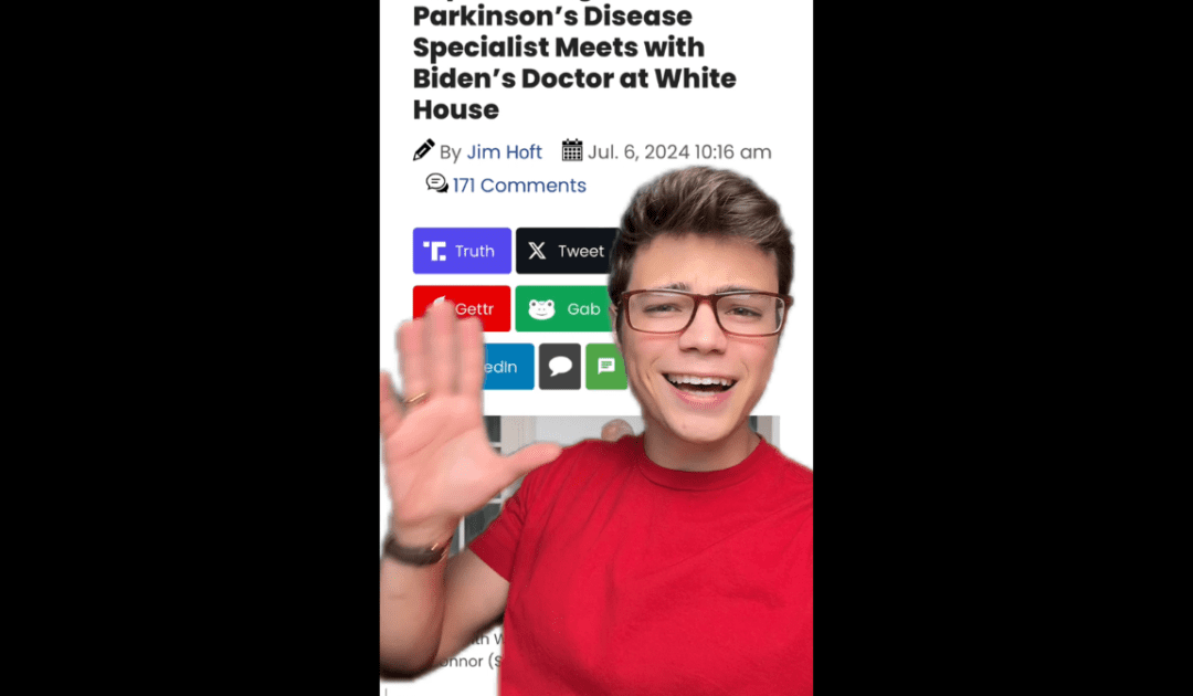 Victor Reacts: What is a Parkinson’s Expert Doing at the White House? (VIDEO)