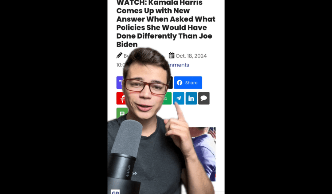 Victor Reacts: Kamala Flip Flops Again, Now She Would Do Things Different (VIDEO)