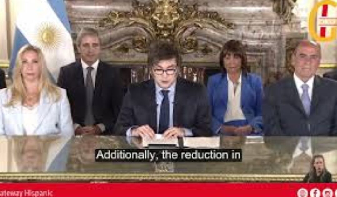 Populist Argentinian President Milei Announces He will Reduce Taxes by 90%