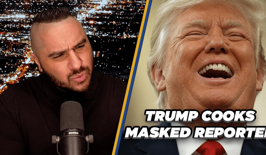 President Trump COOKS Reporter For Wearing Face Diaper In Oval Office | Drew Hernandez