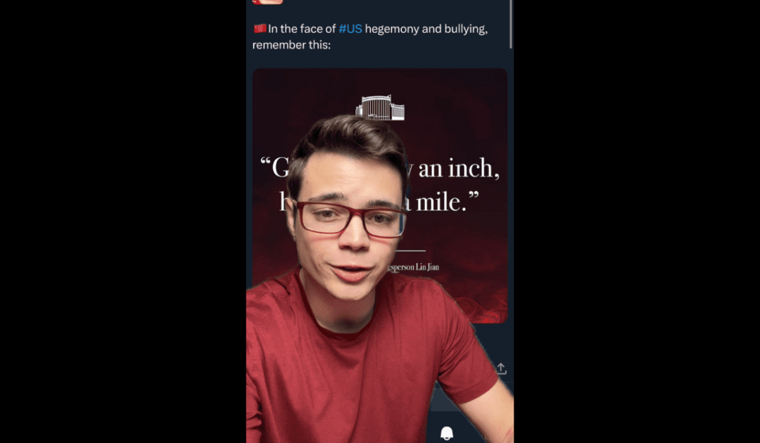 Victor Reacts: The Height of Irony, the Chinese Embassy Complains About Tariffs on X (VIDEO)