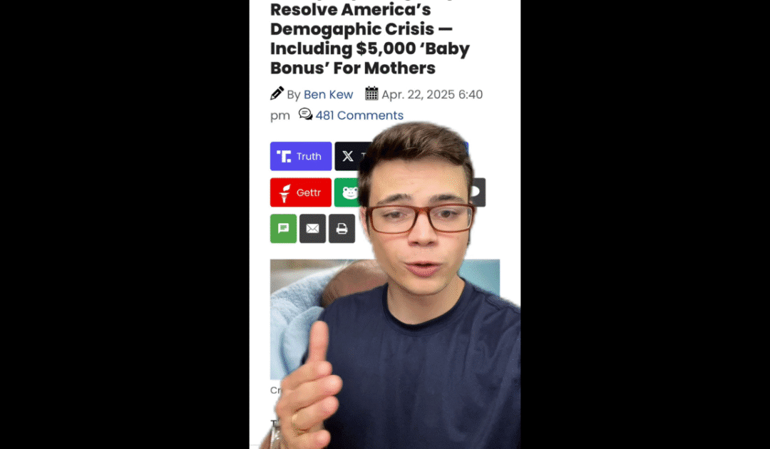 Victor Reacts: The United States Needs More Babies (VIDEO)