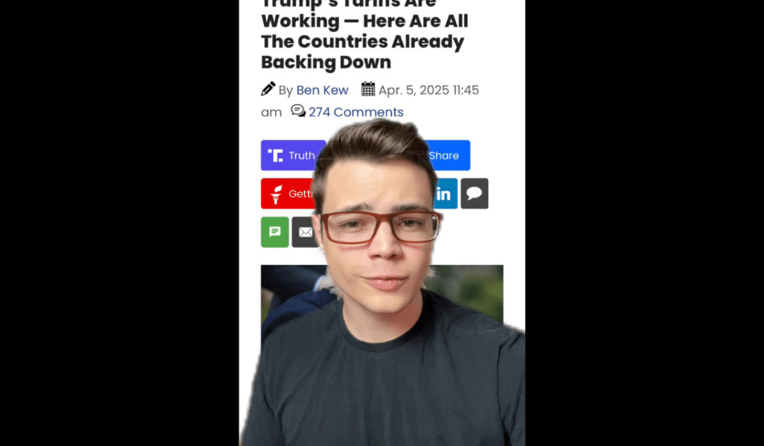 Victor Reacts: Wait a Minute—Didn’t Democrats Say Tariffs Would Only Hurt Us? (VIDEO)