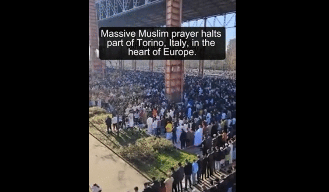 Massive Muslim Prayer in Turin Sparks Debate on Multiculturalism in Europe
