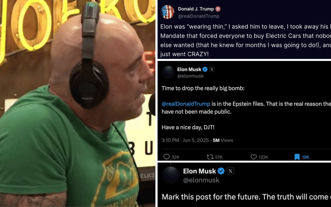 Joe Rogan’s Face Says It All in Painful Reaction to Trump-Musk Feud