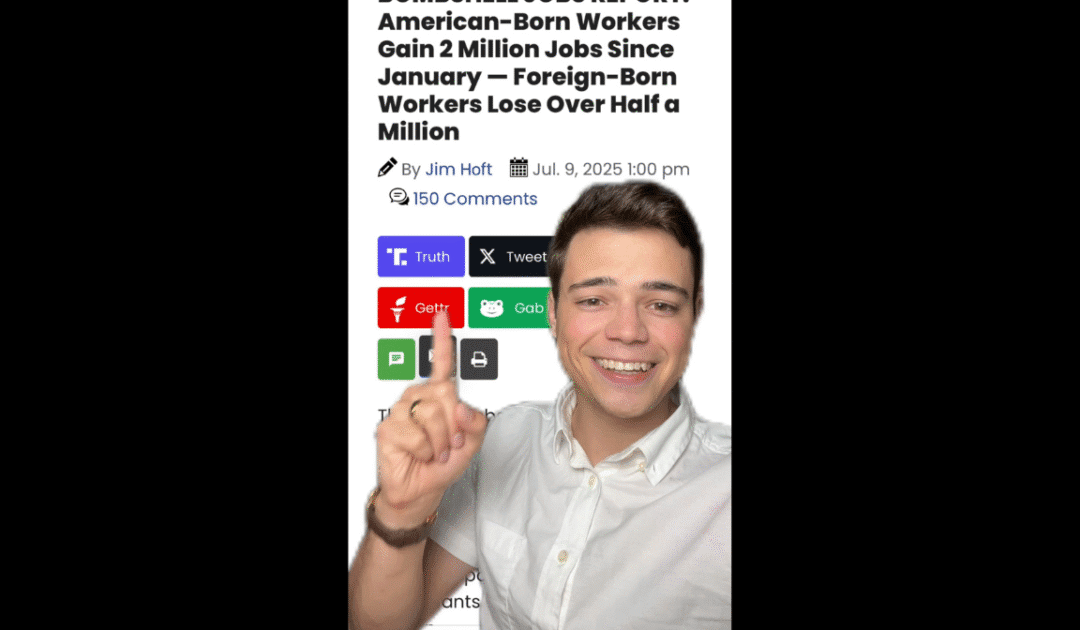 Victor Reacts: This Is What Jobs Reports Should Look Like — Americans First! (VIDEO)