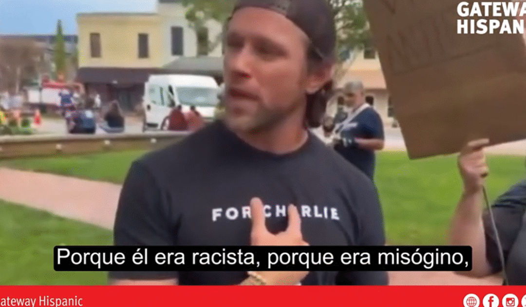 Liberal Woman Furiously Confronts Man for Wearing a Charlie Kirk Shirt