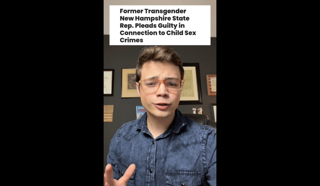 Victor Reacts: Transgender Former State Rep Pleads Guilty to Child Sex Crimes Involving Daycare (VIDEO)