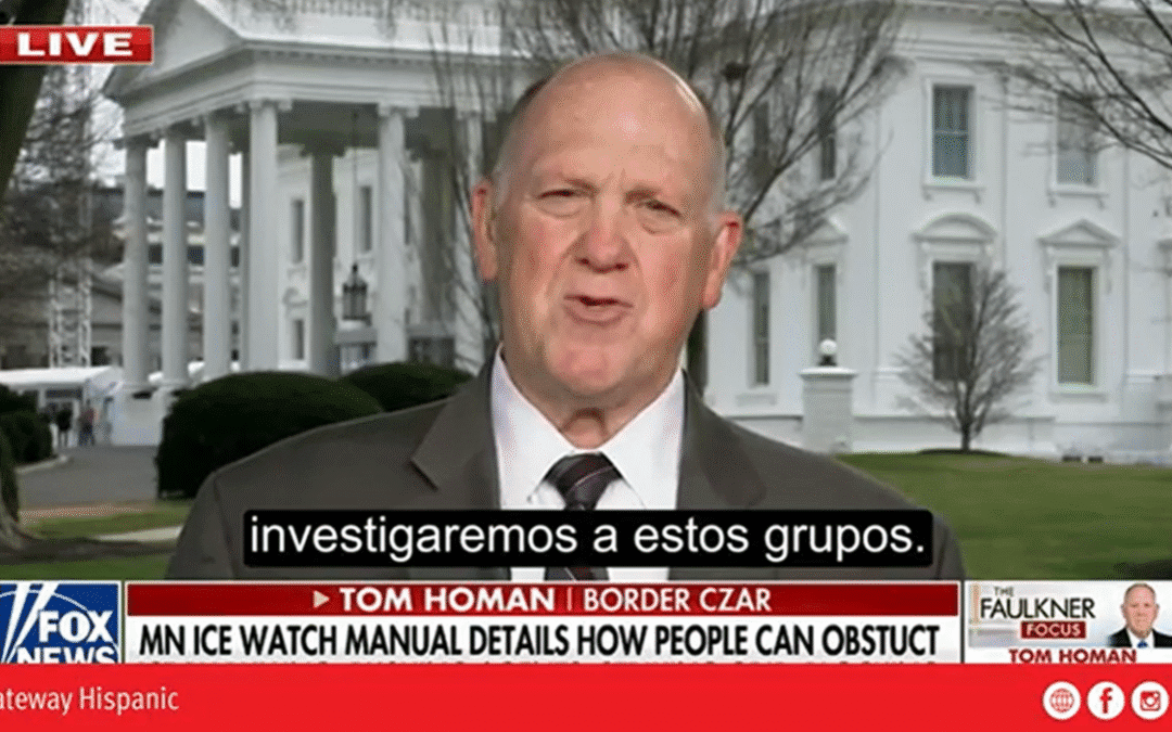 Homan Warns of a Coordinated Effort to Undermine ICE Operations (VIDEO)