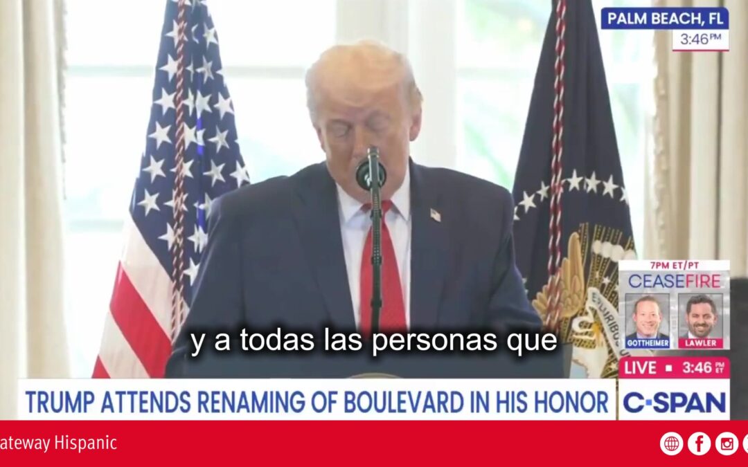 Trump thanks Florida for the avenue renaming tribute (VIDEO)