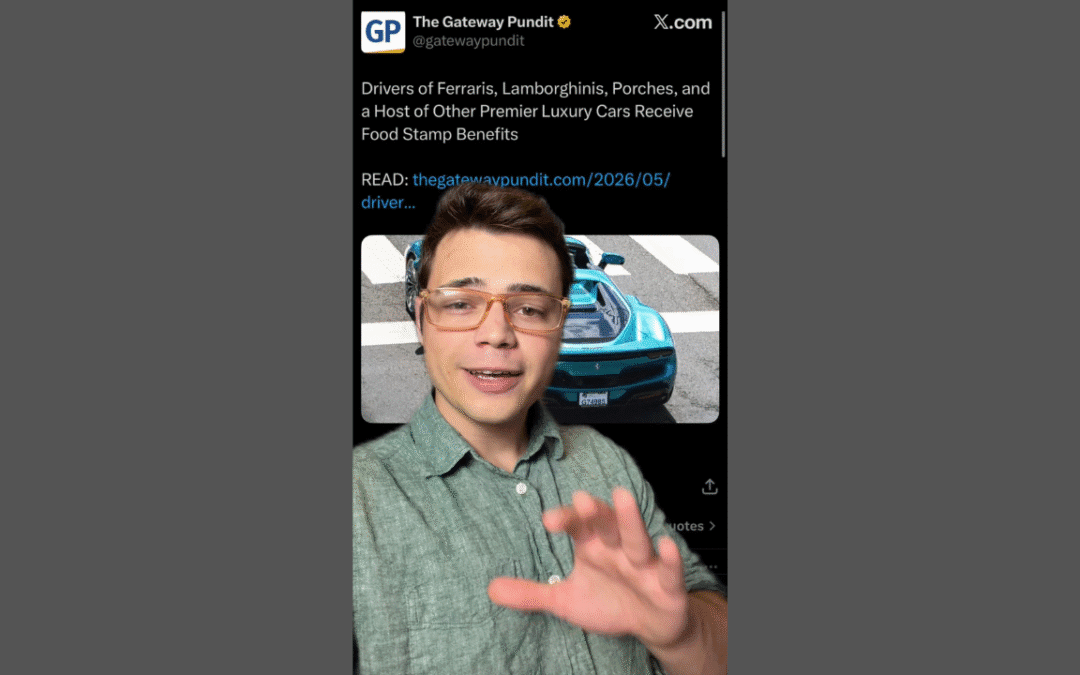 Victor Reacts: Life Is Good on Food Stamps, Recipients Drive Ferraris and Lamborghinis! (VIDEO)