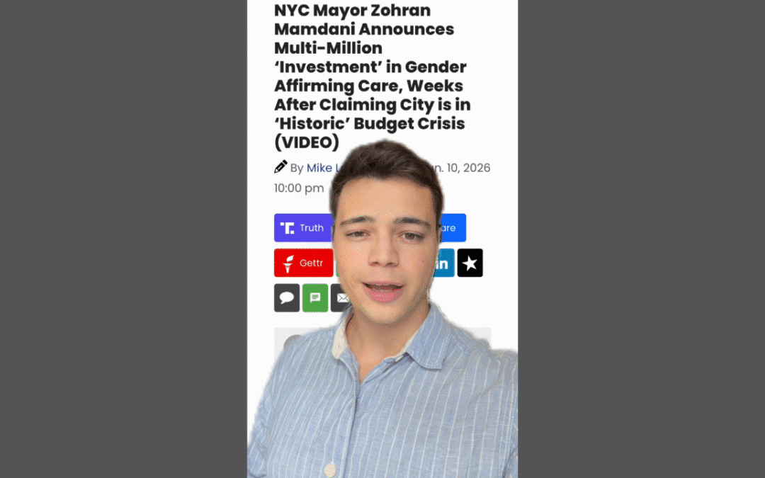 Victor Reacts: NYC Is Broke? QUICK, Invest $15,000,000 into Transgender Drugs and Surgeries! (VIDEO)
